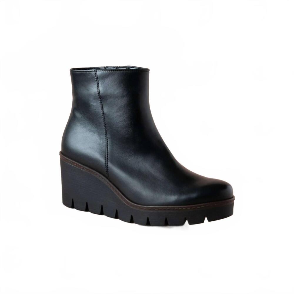 NEW GABOR women's wedge boots in black